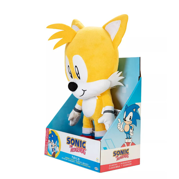 Jakks  Sonic The Hedgehog- Tails 18" Jumbo Plush NWT - Picture 5 of 8